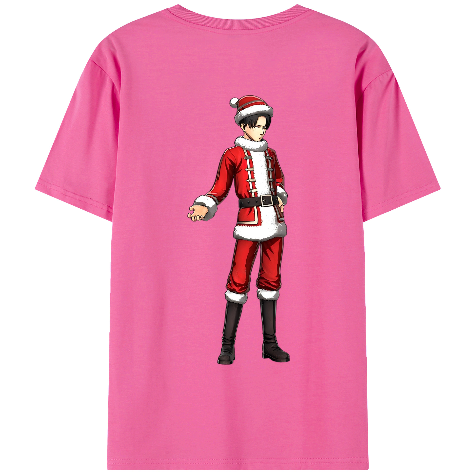 （画像用） 進撃の巨人 リヴァイ·アッカーマン Attack on Titan Levi Ackerman レディース半袖Tシャツ(バックプリント)
